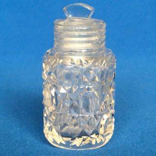 1908 Solid Silver Topped Cut Glass Perfume Bottle with Stopper by Gourdel Vales 2