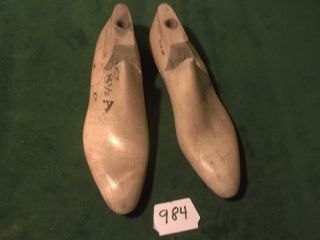 Pair Vintage 1937 Maple Wood Size 8 - 1/ 2 A Carlton Gebl Co Shoe Factory Last 984