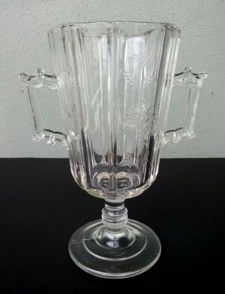 Bryce Higbee - Rival - Antique Eapg Glass Celery Vase