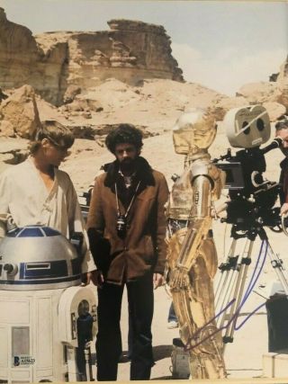 George Lucas Signed Autographed 11x14 Photo Star Wars Rare Beckett