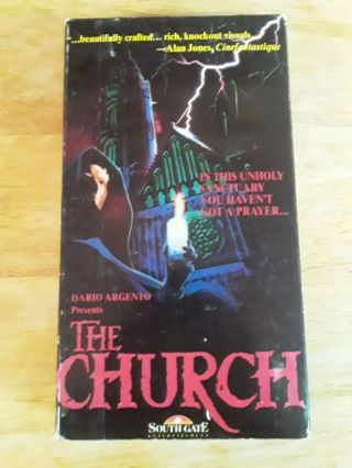 The Church Vhs Rare Occult Horror Sleaze Gore Htf Sov South Gate Entertainment