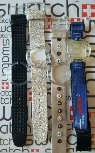 Swatch Pop Band 32mm Textile Over Leather Ring