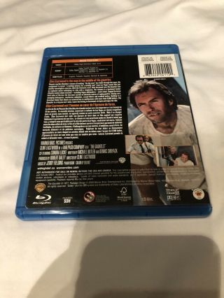 The Gauntlet Blu - ray disc Clint Eastwood 1977 RARE 2