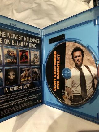 The Gauntlet Blu - ray disc Clint Eastwood 1977 RARE 3