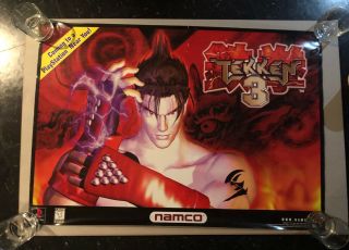 1998 Tekken 3 Very Rare Promo Poster Namco Playstation 1 36 X 25” Ps1