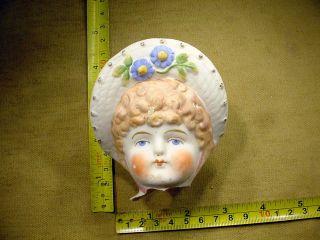 Excavated Painted Vintage Victorian Bisque Doll Head Hertwig & Co Age 1860 A1977