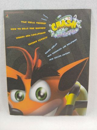 Crash Bandicoot Warped Gamepro Supplement Guide - Rare