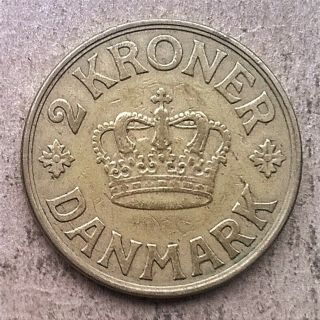 denmark 2 Kroner 1941 RARE 2