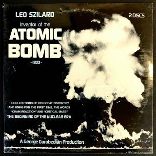 Leo Szilard Inventor Of Atomic Bomb 2lp Spoken Word Wwii Very Rare