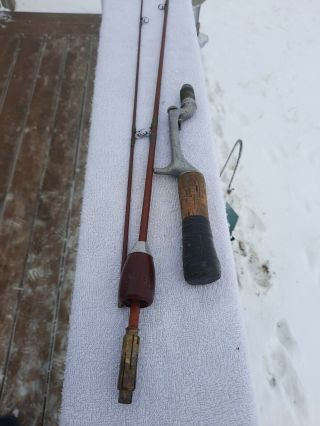 Vintage Heddon Pal Casting Fishing Rod 5’6 " 3 Piece.