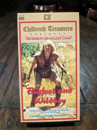 Bigfoot And Wildboy Volume 2 Vhs Krofft Supershow Saturday Morning 70s Rare Oop