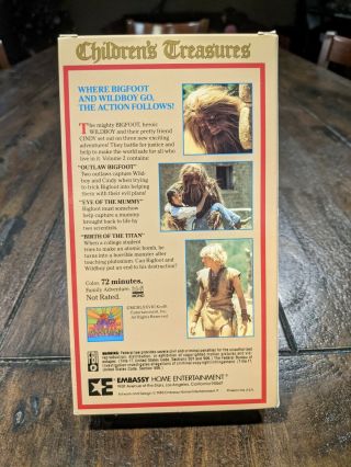 Bigfoot And Wildboy Volume 2 VHS Krofft Supershow Saturday Morning 70s rare oop 3
