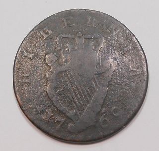 Ireland 1769 Half Penny G - Vg Rare Type King George Iii Hibernia Irish Harp Coin