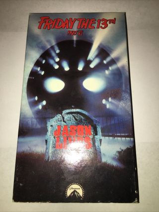 Very Rare Friday The 13th - Part Vi : Jason Lives Vhs 31982 Horror Cult 6 Oop