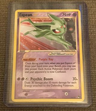 Pokémon Gold Star Espeon - Pop Series 5 - 16/17 - Rare Gold Star Pokémon Card 5