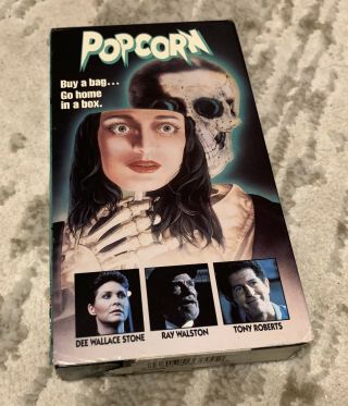 Popcorn Vhs Horror Rare Cult