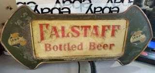 Rare Early 1900 S Pre Pro Vintage Lemp Beer Falstaff Tin Sign Tavern St Louis