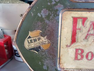 RARE EARLY 1900 S PRE PRO VINTAGE LEMP BEER FALSTAFF TIN SIGN Tavern St Louis 3
