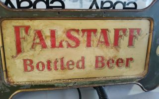 RARE EARLY 1900 S PRE PRO VINTAGE LEMP BEER FALSTAFF TIN SIGN Tavern St Louis 4