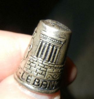 Vintage 1979 Hagop Lebanon Queen Of The East Sterling Silver Thimble Ltd 5000
