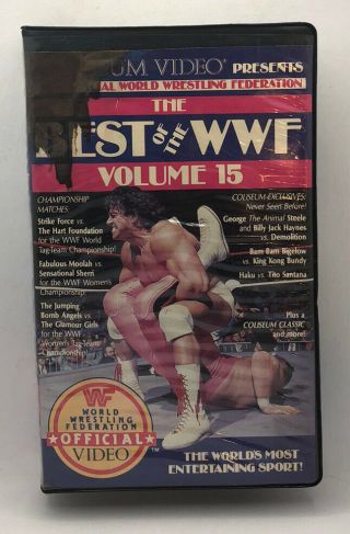 Best Of The Wwf Vol.  15 Vhs Coliseum Video Tape Pro Wrestling Wwe Vintage Rare