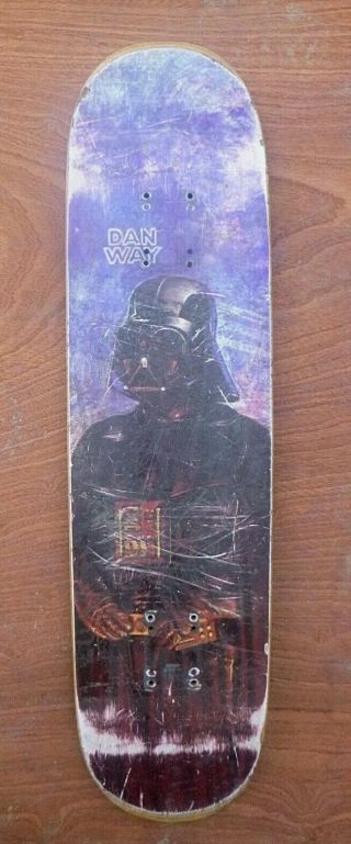 Ultra Rare Vintage Plan B Danny Way Skateboard Deck Darth Vader Star Wars