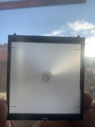 Very Rare Mamiya Rz67 Proii Focusing Screen Type E Rangefinder Spot,  Microprism