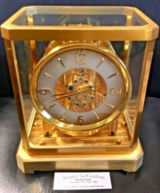 Very Rare Swiss Jaeger Lecoultre Atmos Mantle Clock Model:iii Calibre:519 (1954)