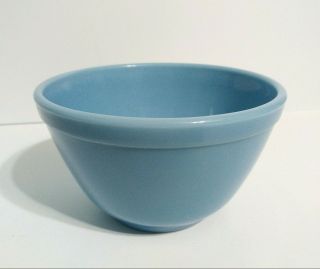 Vintage Pyrex Solid Blue Delphite 401 Mixing Nesting Bowl 1 1/2 Quart Rare