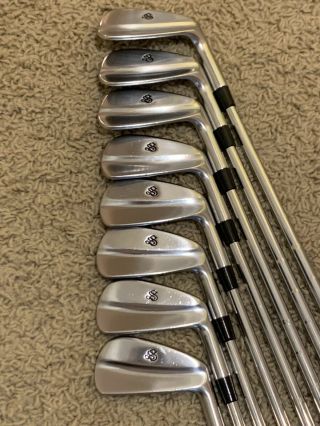 Scratch Sb - 1 Irons Golf Clubs Hand Forged Blades 3 - Pw Rare Kbs Tour Stiff Shafts
