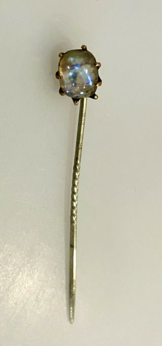 Antique Victorian Opal Stone Stick Pin