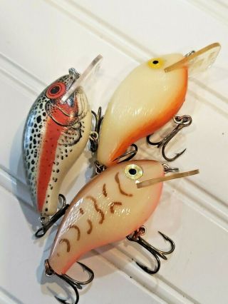 Trio Of Rebel Wee R Square Bill Bait Incl.  Trout,  Crawfish And Bone