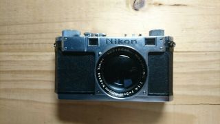 Rare Nikon S 8 - Digit Serial No.  Camera With Nikon 5 Cm F1.  4 Lens