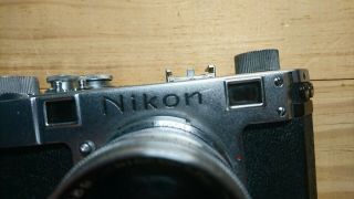 rare Nikon S 8 - digit serial no.  camera with Nikon 5 cm f1.  4 lens 5