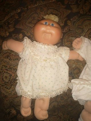 2 Cabbage Patch Dolls Vintage Outfit No Box Cpk Preemie