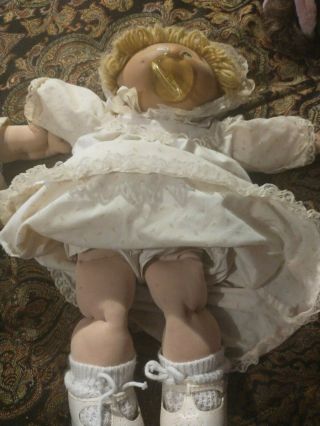 2 Cabbage patch dolls vintage outfit no box cpk preemie 3