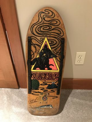 Vintage Og Natas Kaupas Kitten Skateboard Deck Rare Natty Version Santa Cruz Sma