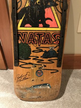 Vintage OG Natas Kaupas Kitten Skateboard Deck Rare Natty Version Santa Cruz SMA 3
