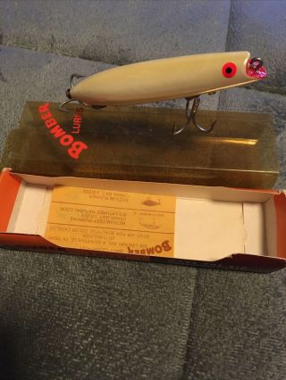 Vintage Bomber Fishing Lure “jerk” Box / Paperwork