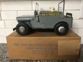 Rare Autographed By Roy Rogers And Dale Evans “nellybelle” Jeep W/box Marx Toys