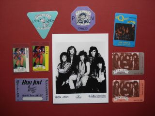 Bon Jovi,  Promo Photo,  8 " Otto " Backstage Passes,  Rare Originals