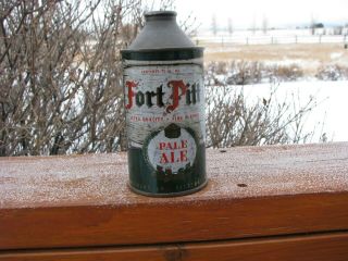 Solid Fort Pitt Pale Ale Rare Pittsburgh Cone Top Beer Can