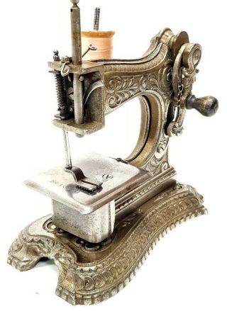 Antique & rare MULLER 6 sewing machine circa 1899 Nähmaschine 2