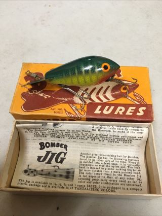 Vintage Bomber Fishing Lure 405 With Box/ Paperwork