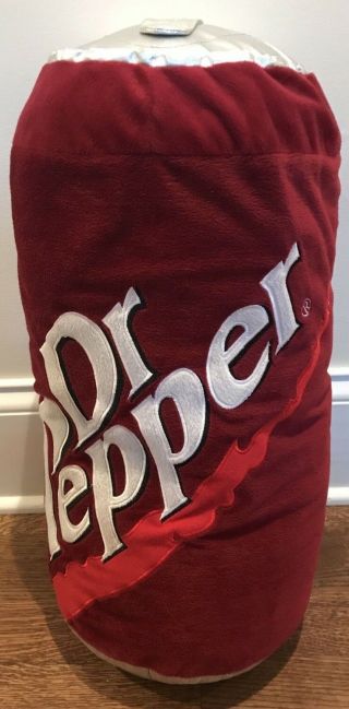 Dr Pepper Soda Can 2009 Sweet Thang Pillow Plush Stuffed Red Silver Rare
