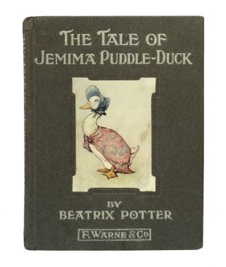 Beatrix Potter - The Tale Of Jemima Puddle - Duck - First Uk Edition 1908 - Rare