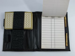 Rare Vintage Playboy Playing Cards In Leather Case With Note Pad And Pen