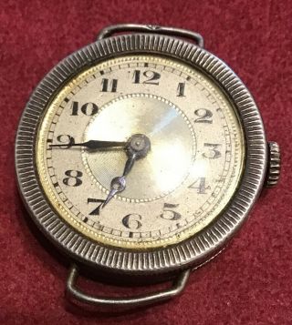 Old Vintage Ladies Silver Hallmarked Watch Movement By Ew Swiss Spares