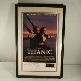 Rare Limited Edition Titanic Lithograph 70mm Lighted Film Cel 660 Of 5000