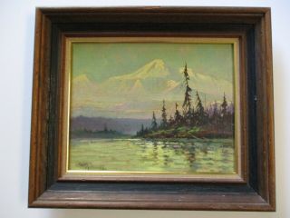 Scott Mcdaniel Oil Painting American Plein Air Landscape Mountains Vintage Rare